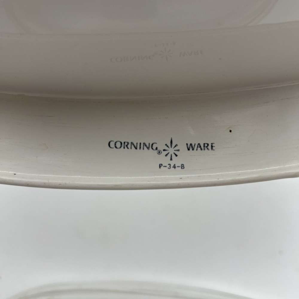 🔥Corning Ware Dutch Oven Casserole Blue Cornflower 4 qt  P-34-B 1970s VTG Lid - Picture 5 of 7